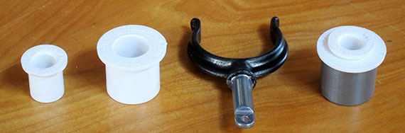 Pieces for the Rowlock support