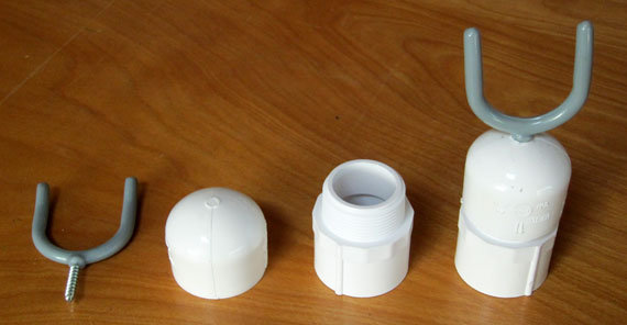 photo of Photo of the pieces and finished support for ICE trikes