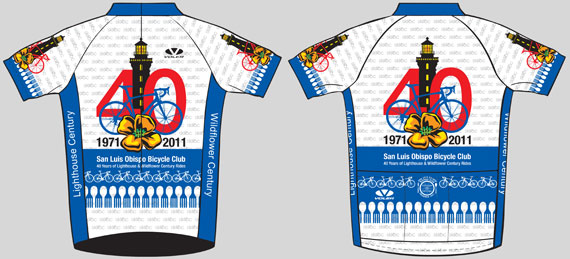 Image of the SLOBC 40th Aniversary Jersey